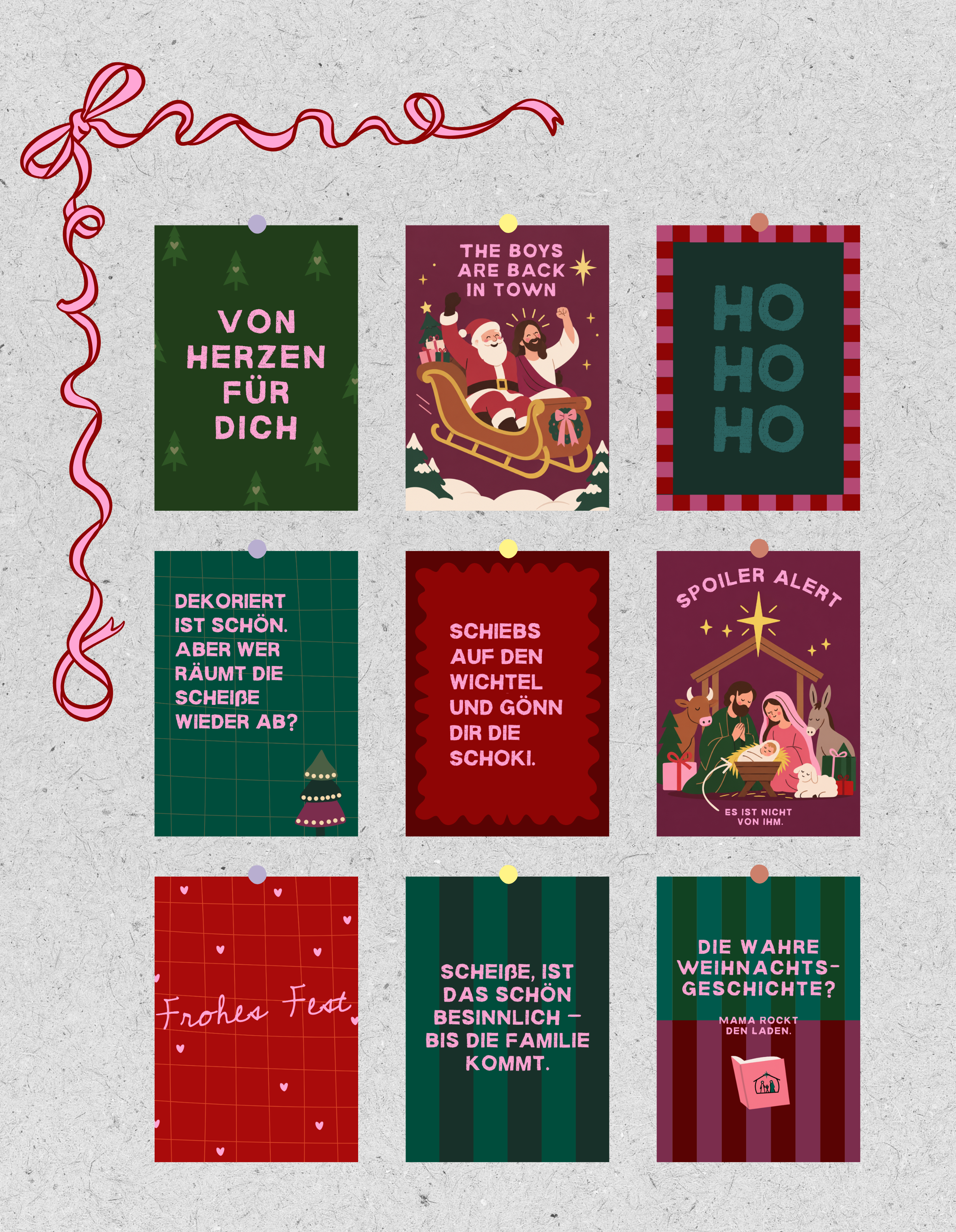 X-Mas Postkarte 