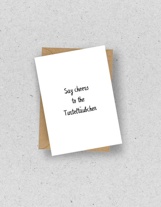 Karte “Turteltäubchen" / mit Umschlag