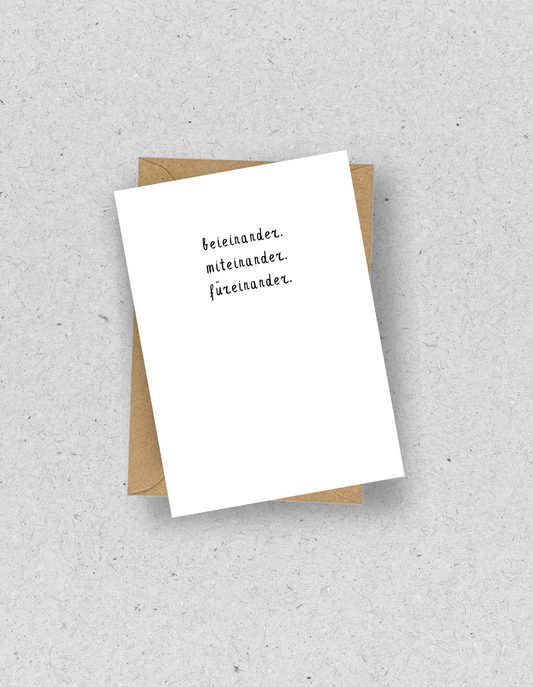 Karte “Lieblingsmensch" / mit Umschlag