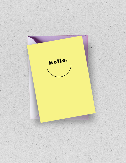 Karte “Smile" / mit Umschlag