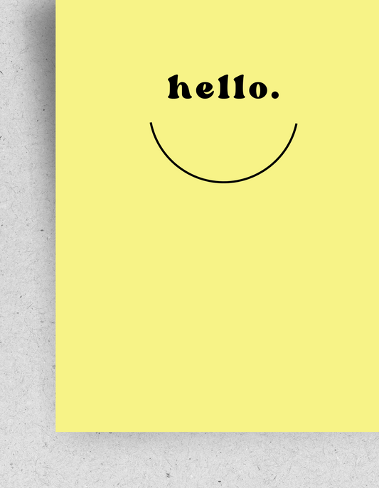 Karte “Smile" / mit Umschlag