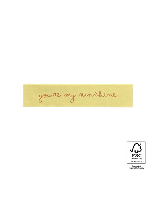Geschenkaufkleber You're my sunshine | 10 Stück | 72x15 mm